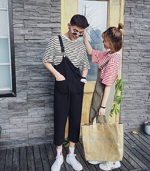 【找到自己】韓國 最新款 連身 吊帶褲 工作裝 情侶衣 套裝 男女尺碼 好看簡約 寬鬆穿搭 免運費中