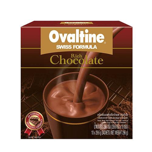 ◆ 冬季季節限定!! ◆ 引進瑞士風味配方，阿華田搭配精選優質巧克力，可可加量40%(相較阿華田營養巧克力麥芽飲品)，擁有巧克力濃郁風味及迷人香氣， 讓您享受如絲般的滑順口感 ◎ 沖調方法： 1. 將