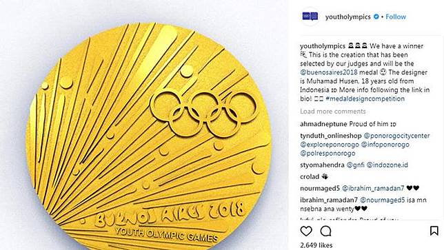 Juara Desain Medali Olimpiade 2018 Siswa Ponorogo Sempat Ragu