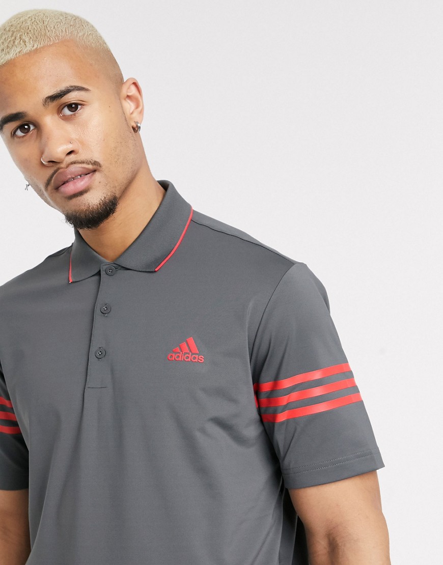 Polo shirt by adidas Coming soon to your Saved Items Polo collar Partial button placket Contrast str