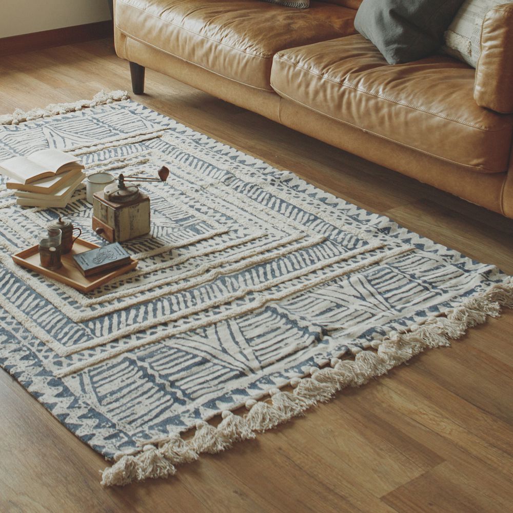 純手工織造天然純棉原料細綿流蘇設計實用多功能來自印度