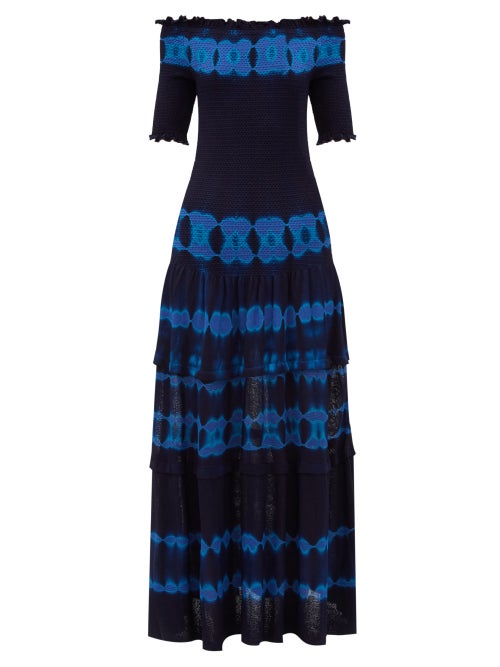 Altuzarra - Joseph Altuzarra's Pre-AW20 campaign includes this navy Akaya dress, which reflects his 
