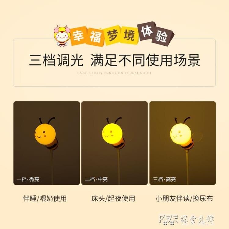 「樂天優選」創意遙控小夜燈臥室床頭月子嬰兒寶寶喂奶兒童護眼睡眠可插電臺燈