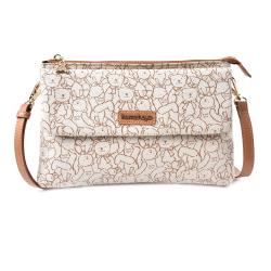 ◎超纖皮使用|◎斜背包/肩背包/手拿|◎可收納手機/皮夾等隨身物品品牌:kumaheya美國熊品牌定位:專櫃品牌背法:斜背/側背包款:斜背包/側背包顏色:黃色系,米色系外層材質:PVC/合成皮內層材質