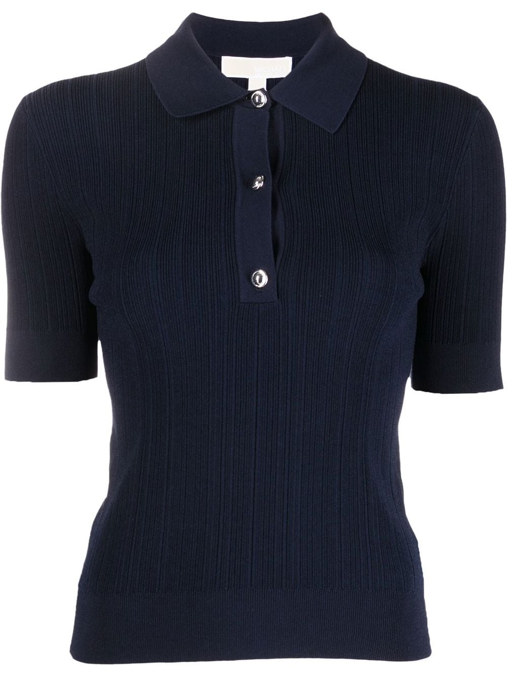 Michael Michael Kors - fine-ribbed polo shirt - women - Recycled Viscose/Polyester/Spandex/Elastane/Nylon - XS - Blue