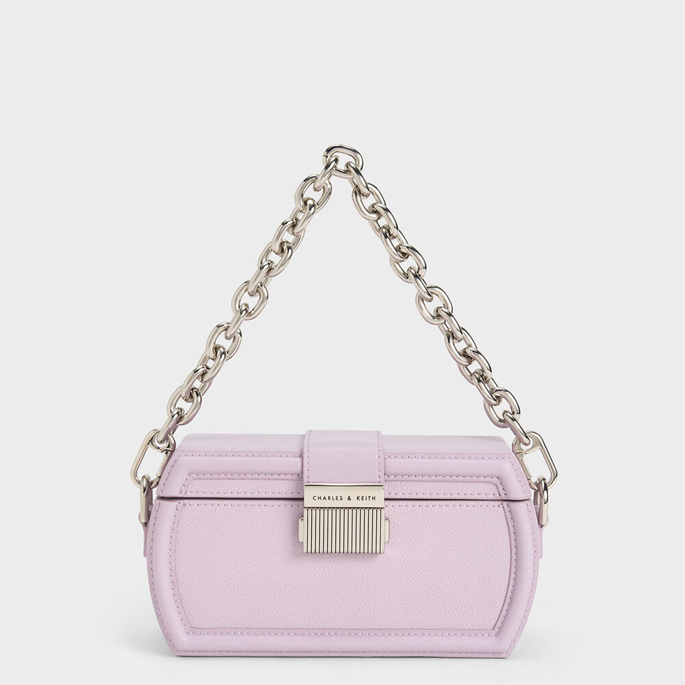 Leona 金屬釦硬殼包