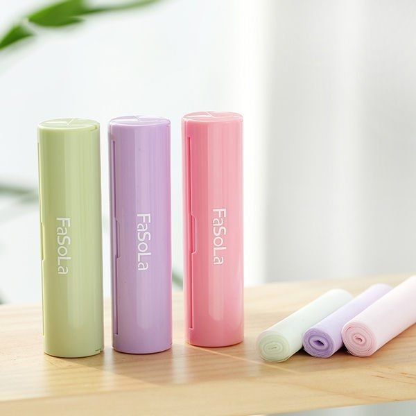 日本Fasola便攜式潤膚肥皂片香皂紙彩色一次性洗手香皂片旅行用品【K4003010】