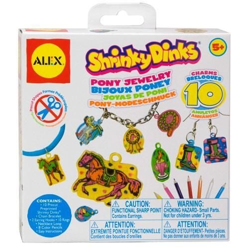 【美國 ALEX】DIY熱縮片 快樂騎馬飾品