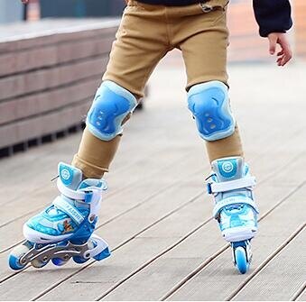 直排輪 溜冰鞋兒童全套裝滑冰輪滑鞋旱冰可調中大童小孩男女初學者【快速出貨八折搶購】