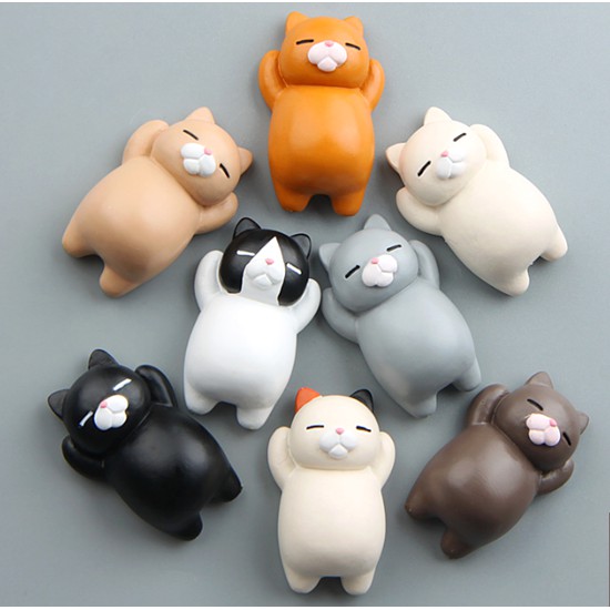 CARMO睡懶覺呆萌貓咪公仔微景觀(單入) 多肉裝飾【A007002】