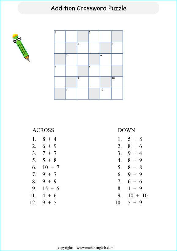 10 Soal Teka Teki Silang Matematika Sd Dan Jawaban Cocok Untuk Belajar Menyenangkan Merdeka Com Line Today