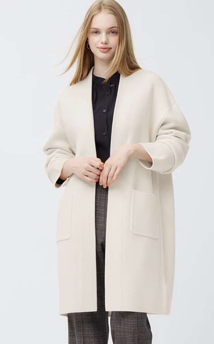 GU女裝 網路獨家-針織罩衫(長袖)