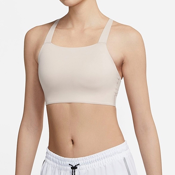 Nike AS W DF Swsh Luxe LL Bra 女 奶茶色 中度 支撐 訓練 慢跑 CJ0545-207