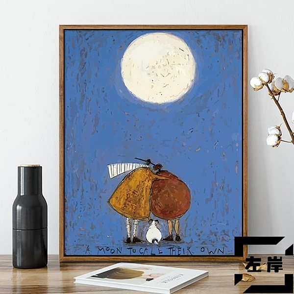 數字油彩畫diy卡通動漫數字油畫減壓畫填充畫手繪裝飾畫邂逅美好