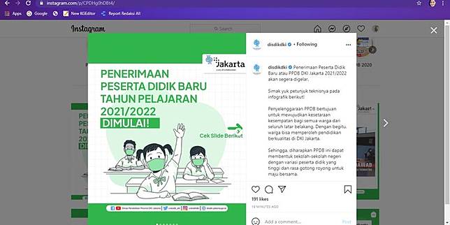 Info Ppdb Dki Jakarta 2021 2022 Untuk Jenjang Sd Smp Dan Sma Smk Kompas Com Line Today