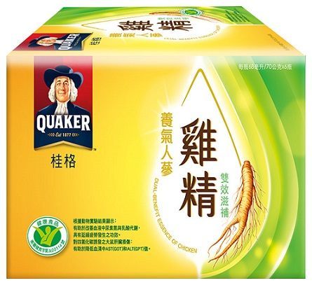 桂格養氣人蔘雞精 雙效滋補盒裝6瓶【屈臣氏】