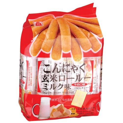 北田蒟蒻糙米卷-牛奶口味160g【愛買】