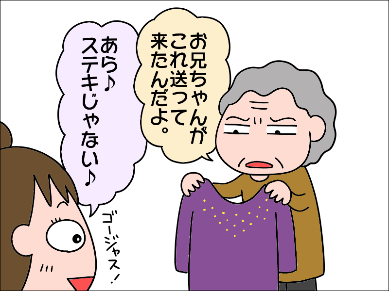 兄からプレゼントされた高級服を いらない という母 間に立たされた私は あぽり 毎日が発見