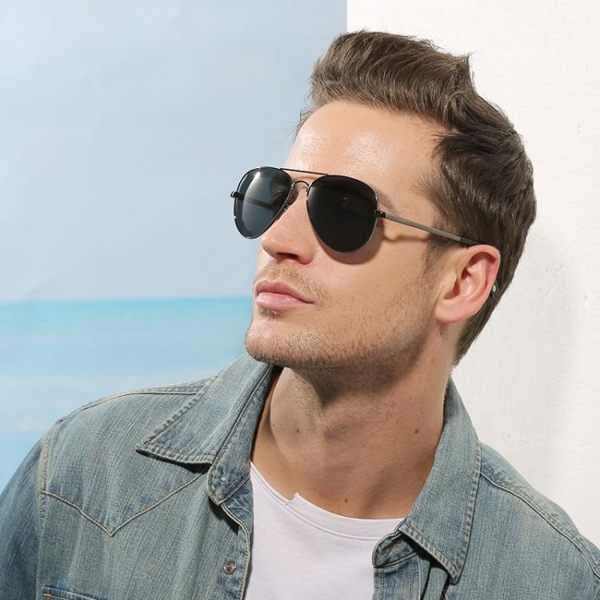 太陽鏡 成品帶墨鏡男士偏光太陽鏡潮蛤蟆鏡定制司機開車眼鏡女