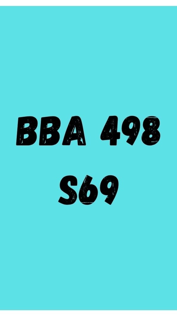 BBA 498 เทอม S 69