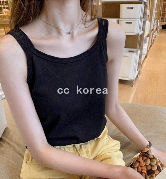 素色圓領圍寬鬆背心 CC KOREA ～ Q23379