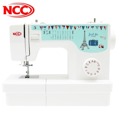 網路限定機型同價位唯一擁有【自動穿線功能】19種精緻花樣/固定式針趾長度與針趾幅度