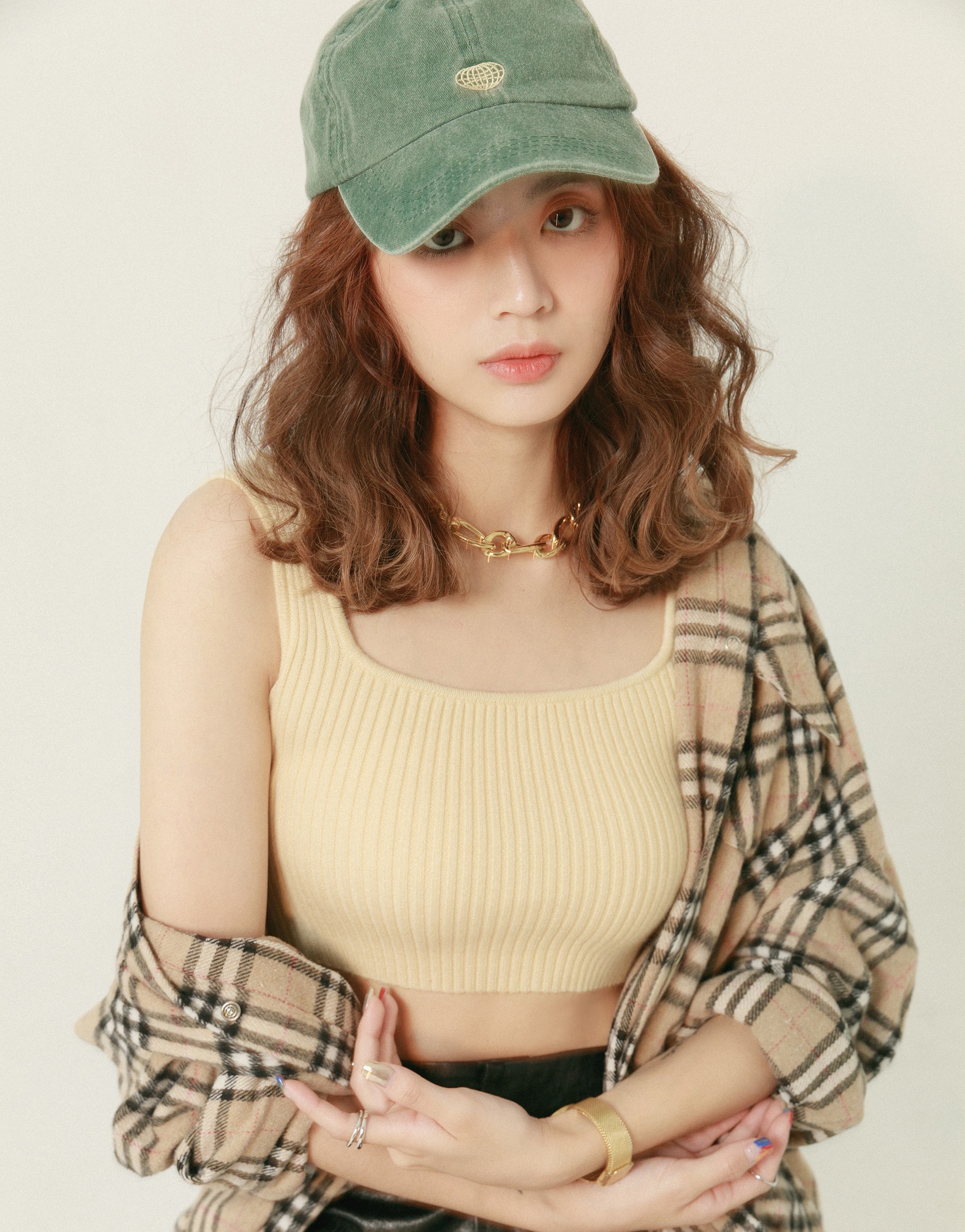 & IN THING 時髦坑條造型短版針織背心-PAZZO