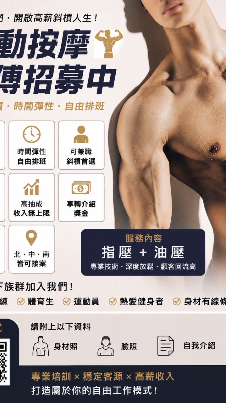 運動按摩師傅應徵窗口