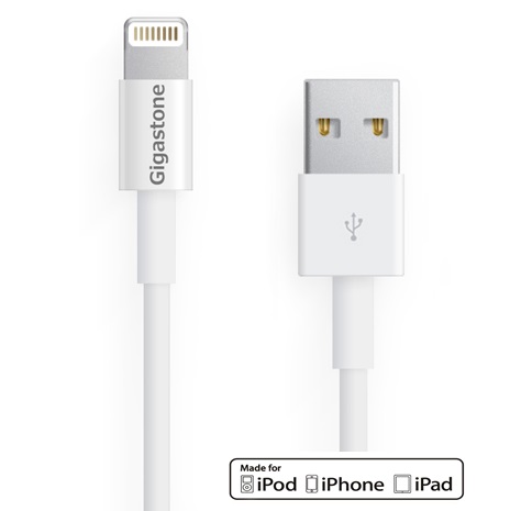 Gigastone Apple認證 快速充電線(2.4A快充)(1M)