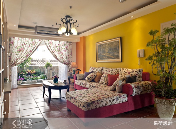 用復古磚輕鬆打造南歐鄉村手感客廳