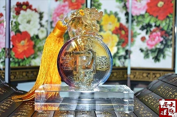 古法琉璃出入平安汽車擺件 錢幣貔貅