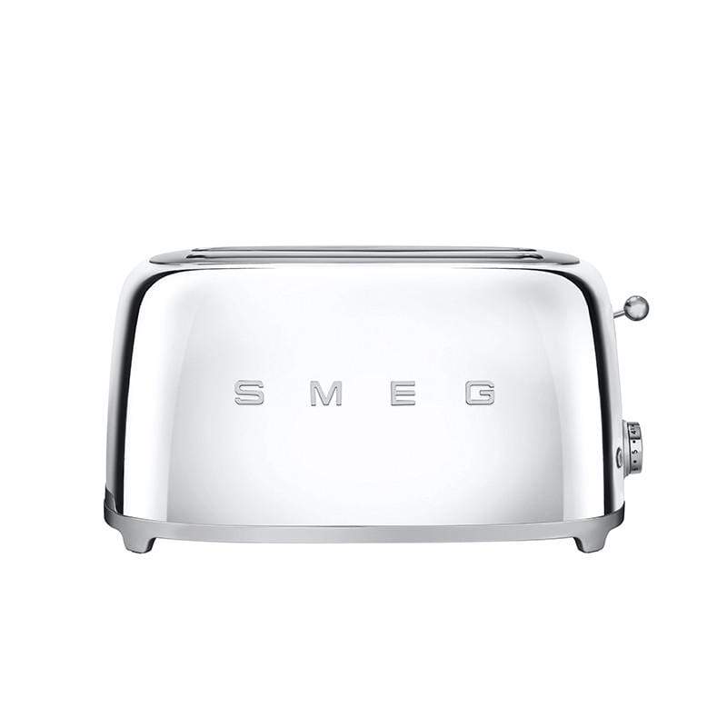 【SMEG】義大利美學烤麵包機(四片式) - 閃亮銀