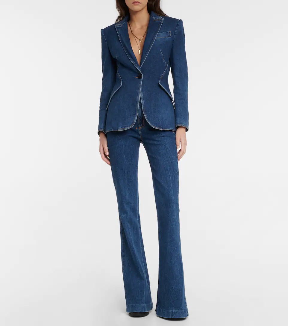 ALEXANDER MCQUEEN High-rise flared jeans