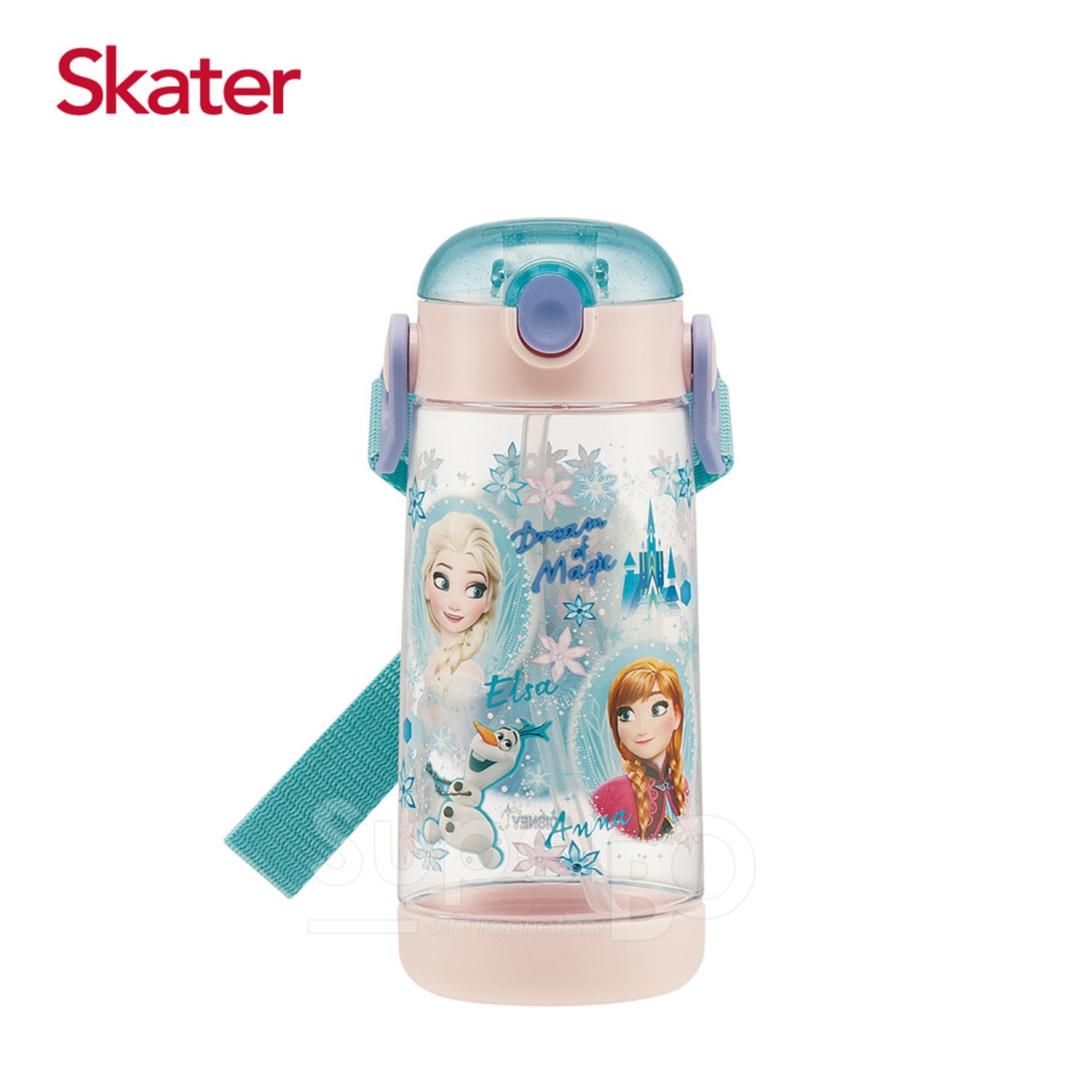 高耐熱PET，無雙酚A，耐磨抗衝擊。彈蓋式開口設計。原廠授權公司貨。內附可調整式背帶及姓名貼紙一張