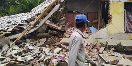 Kerusakan akibat gempa NTB