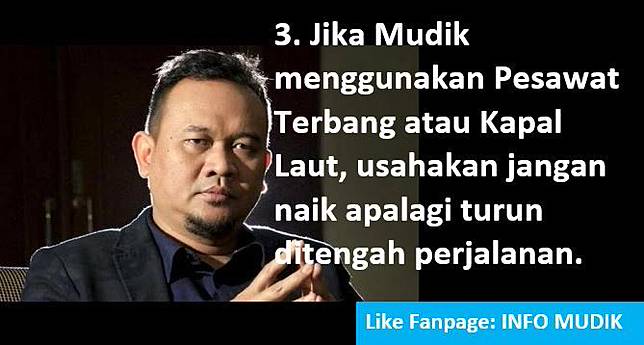 8 Tips Mudik ala Cak Lontong 'Ingat, Ini Mudik Bukan Minggat'