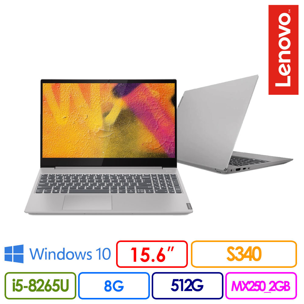 ●螢幕：15.6 FHD ●處理器：Intel CORE i5-8265U 1.6G 4C MB●記憶體：8GB DDR4●硬碟：512GB PCIe SSD●光碟機：無●顯示介面：MX250 2GB