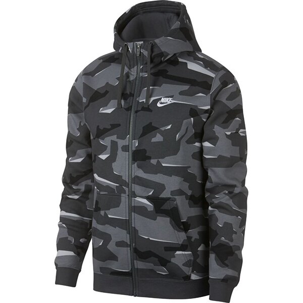 【NIKE】AS M NSW CLUB CAMO HOODIE FZBB 男子 灰 連帽外套 -AJ2106065。人氣店家動力城市的【outlet】服飾55折有最棒的商品。快到日本NO.1的Raku