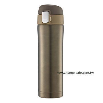 金時代書香咖啡 TIAMO 馬卡龍輕甜系列 彈蓋隨手杯420cc 保溫瓶 HE5153BW