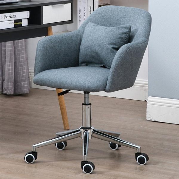 辦公椅小電腦椅家用簡約書桌椅可升降北歐布藝轉椅辦公椅空間座椅 愛丫愛丫