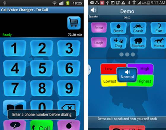 Изменение голоса на андроид. Call Voice Changer - INTCALL indir.