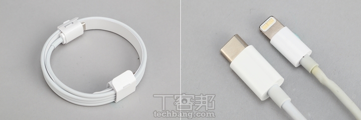 令人驚喜的是，這次 AirPods Pro 隨附一條 Type-C to Lightning 線，不單可用在AirPods 上充電，要配合 Mac 電腦或支援 USB-C PD 的充電器也方便許多。