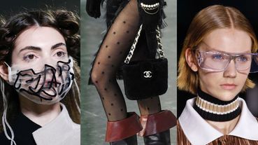 【2020 FW秋冬時裝周】Chanel讓絲襪優雅升級，防疫護目鏡、口罩登伸展台！2020秋冬時裝周配件盤點