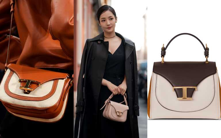 Timeless側揹包、可調式揹帶讓使用上可上肩可側揹，簡單設計襯托百變造型，風琴內層結構讓造型小包也有大大的實用性，所有隨身物品都可輕鬆收納。（左）（右）TOD'S TIMELESS BAG 異材質拼接黑白撞色包／62,700元；（中）TOD'S TIMELESS BAG肩斜揹包裸粉色包／72,300元。(圖／品牌提供)