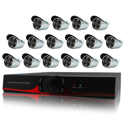 最新AHD高畫質監控技術支援720P高畫質錄影儲存支援數位AHD/IPCAM及傳統類比攝影機含720P SONY雙模切換四陣列燈130萬畫素攝影機x16組