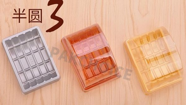 蛋糕盒子一次性帶蓋透明加高千層芝士包裝三角小蛋糕卷塑料打包盒