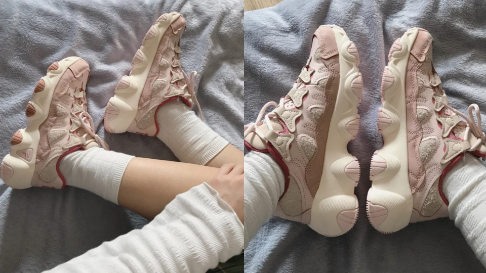 老玫瑰色爪爪鞋