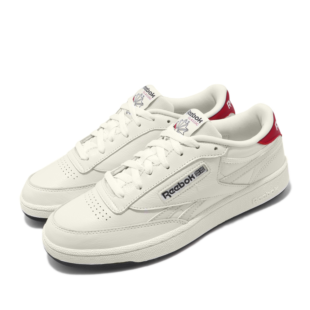 流行休閒鞋品牌:REEBOK型號:FW5651品名:Club C Revenge配色:米色,紅色