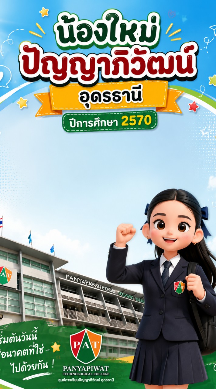 น้องใหม่ ปัญญาภิวัฒน์อุดรธานี ปี2570