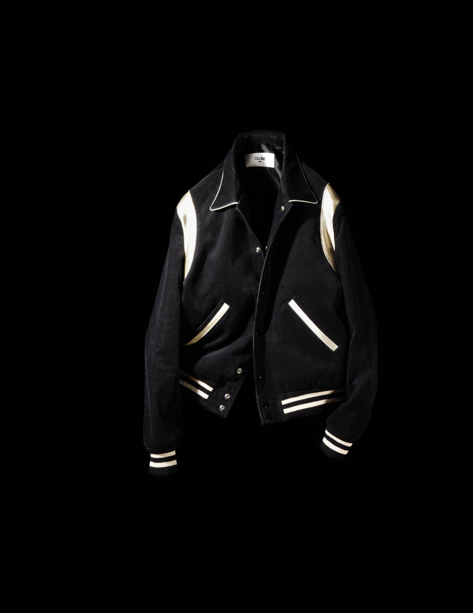 celine テディジャケット 50 セリーヌ エディスリマン スタジャン 黒